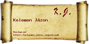 Kelemen Jázon névjegykártya